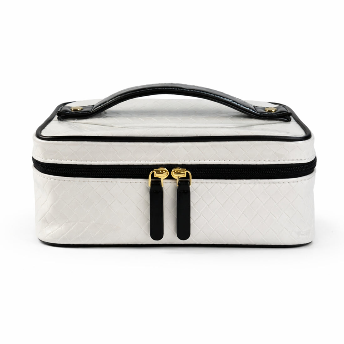Toiletry Organizer with Faux Leather Handle for Daily Getaways